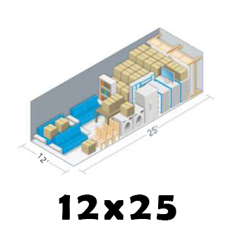 12 x 25 storage unit
