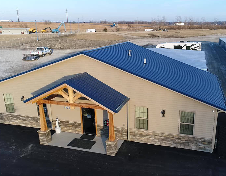 Blue Door Storage facility exterior - Edwardsville, IL